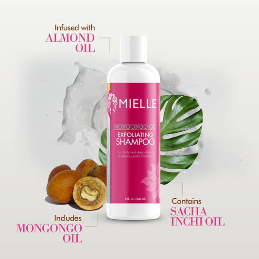 Mielle Organics Mongongo Oil Exfoliating Shampoo 8 oz