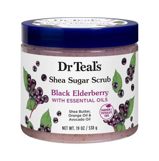 Dr Teals Body Scrub Shea Sugar Scrub With Black Elderberry