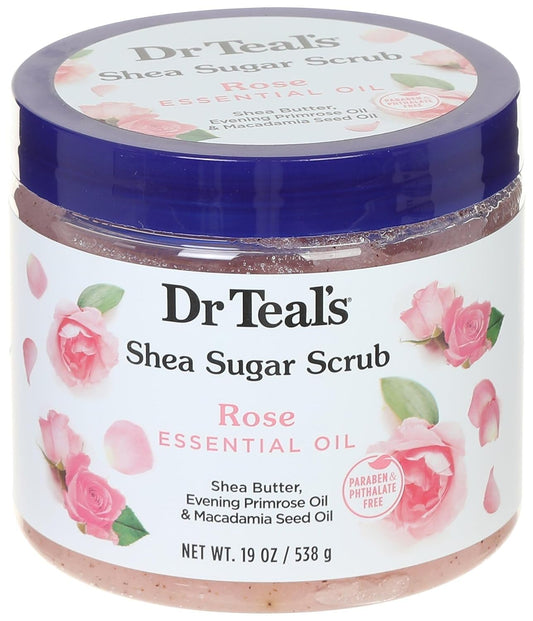 Dr Teals Body Scrub Shea Sugar Scrub Rose