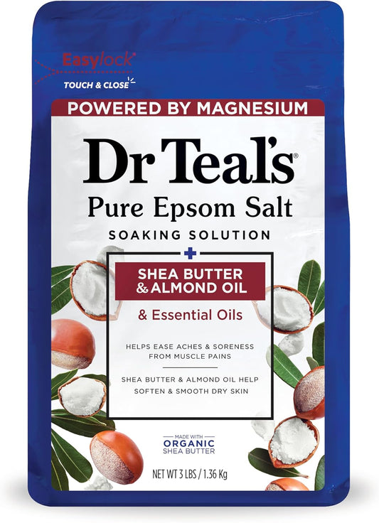 Dr Teals Epsom Salt Shea Butter and Almond Oil 3 lbs.