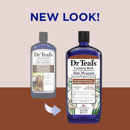 Dr Teals Foaming Bath With Pure Epsom Salt With Coconut Oil