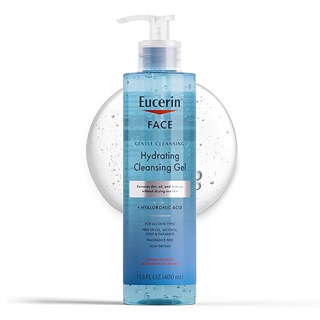 Eucerin Face Gentle Cleansing Hydrating Cleansing Gel With Hyaluronic Acid