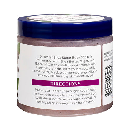 Dr Teals Body Scrub Shea Sugar Scrub With Black Elderberry