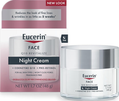 Eucerin Q10 Anti-Wrinkle Night Cream + Pro-Retinol 1.7 oz (48 g)