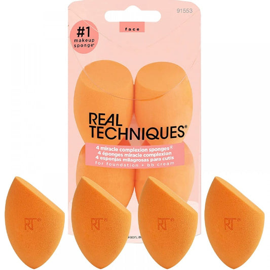 Real Techniques 4 إسفنجات ميراكل لتوحيد لون البشرة