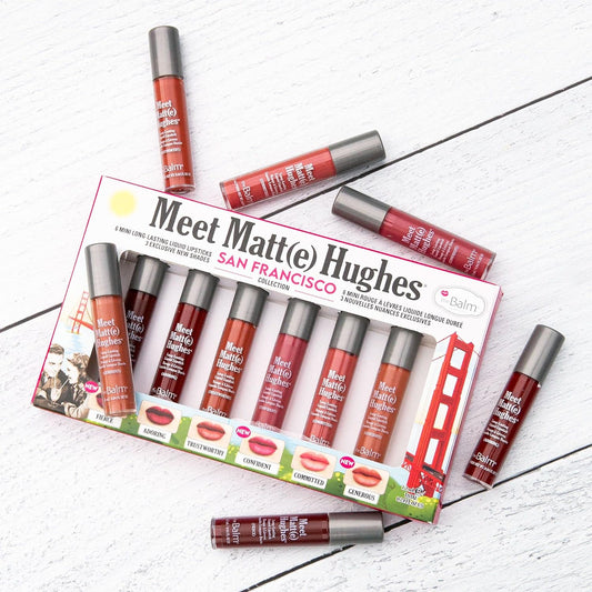 طقم أحمر شفاه سائل ذا بالم theBalm Meet Matte Hughes Mini Kit