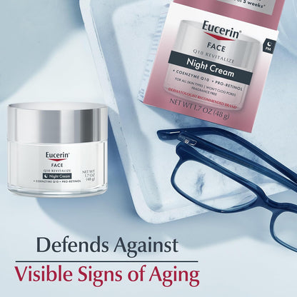 Eucerin Q10 Anti-Wrinkle Night Cream + Pro-Retinol 1.7 oz (48 g)