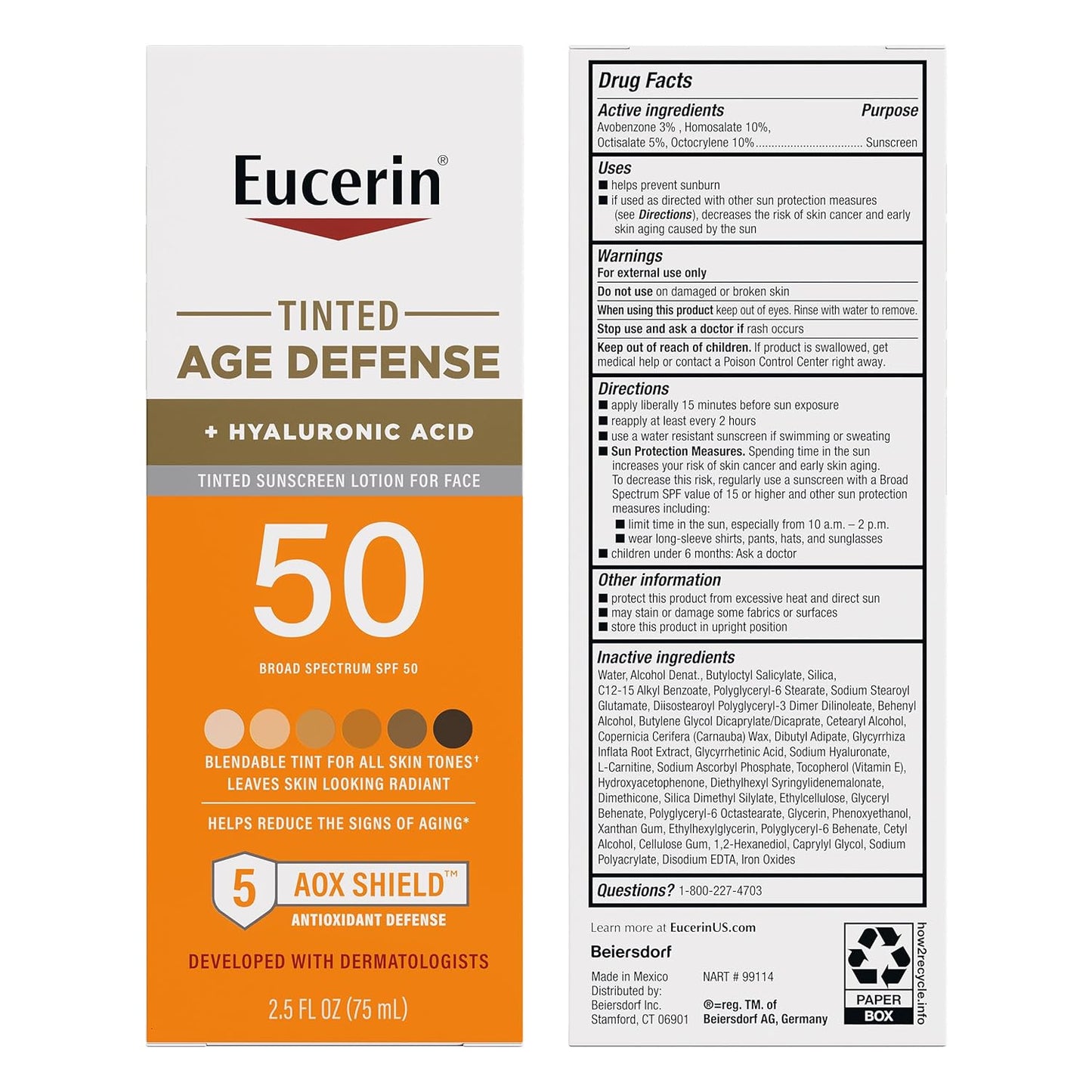 Eucerin Age Defense SPF50 Tinted