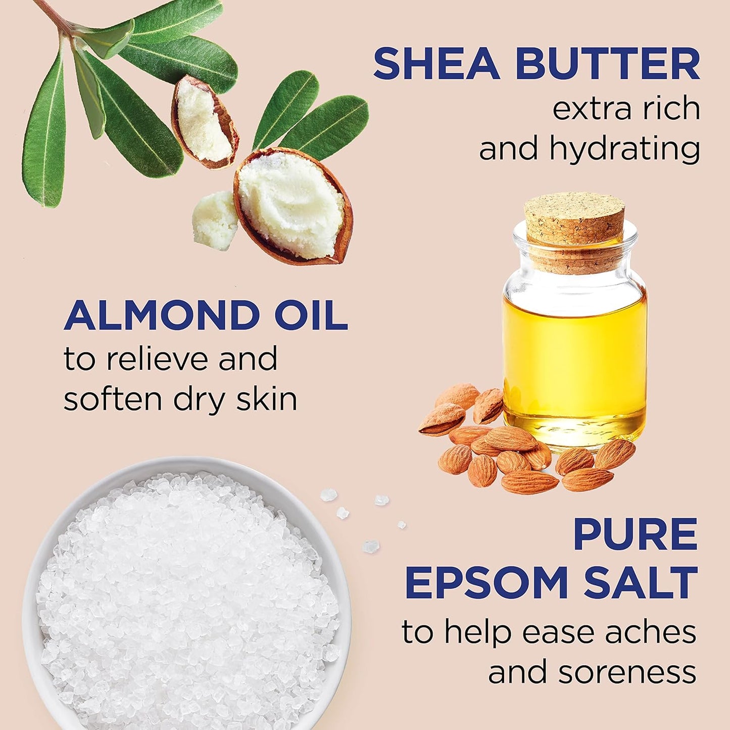 Dr Teals Epsom Salt Shea Butter and Almond Oil 3 lbs.