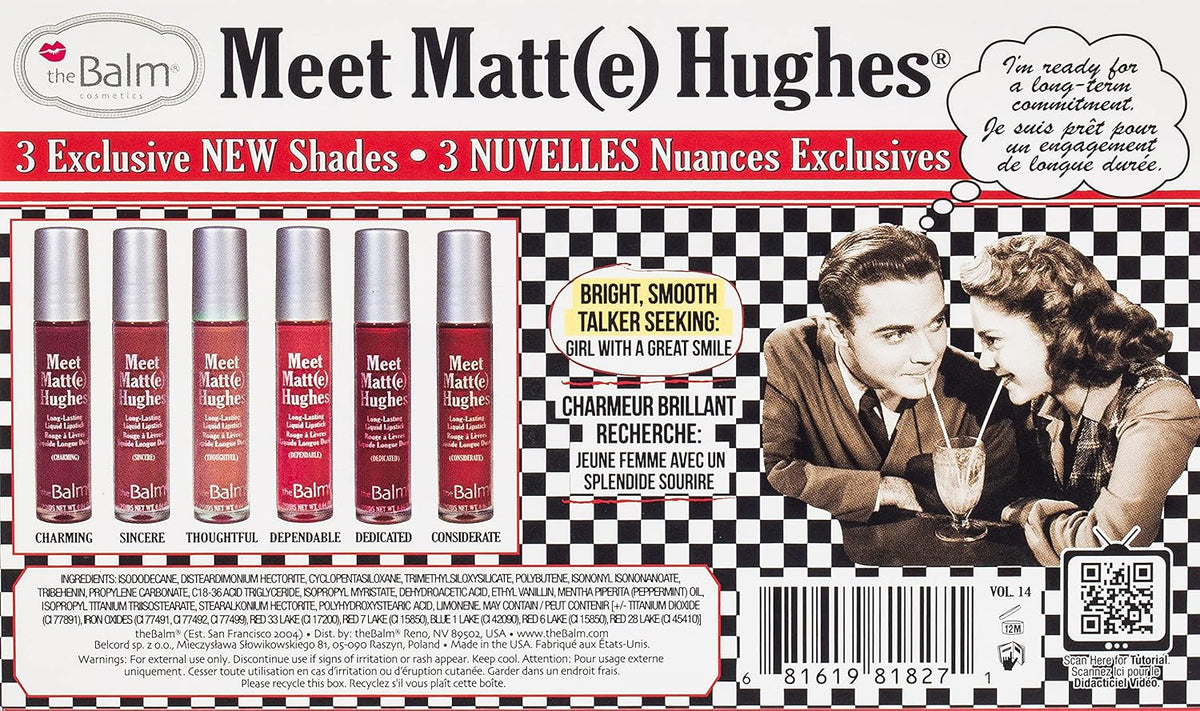 طقم أحمر شفاه سائل ذا بالم theBalm Meet Matte Hughes Mini Kit