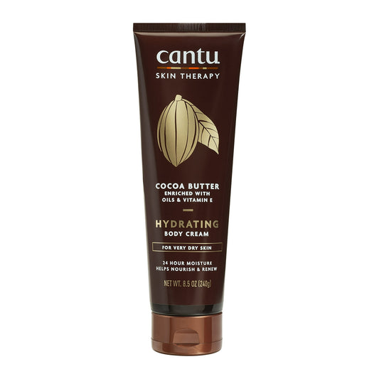 Cantu كريم ترطيب الجسم بزبدة الكاكاو بالزيوت وفيتامين E 8.5oz