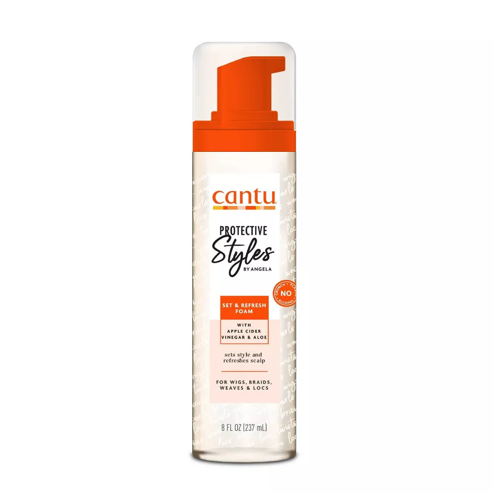 Cantu، موس شعر رغوي لتثبيت التصفيفات الواقية 8 أونصة