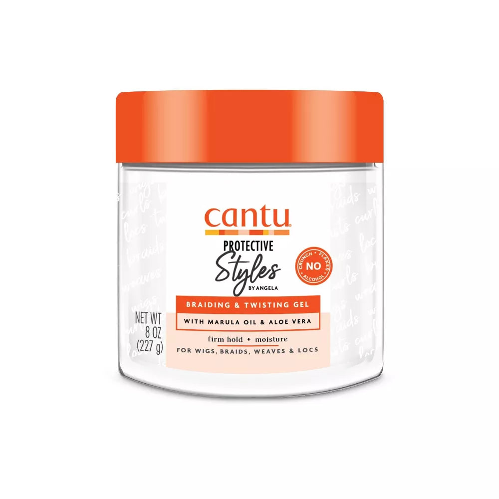 Cantu، جل شعر للتضفير واللف للتصفيفات الواقية 8 أونصة