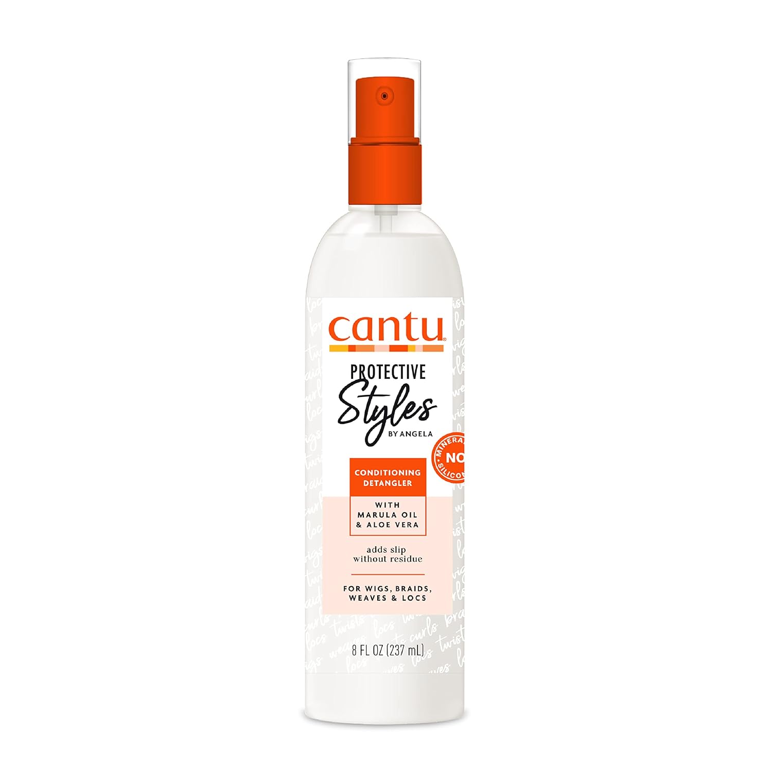 Cantu، مزيل تشابك مشروط للتصفيفات الواقية من Angela 8 أونصة