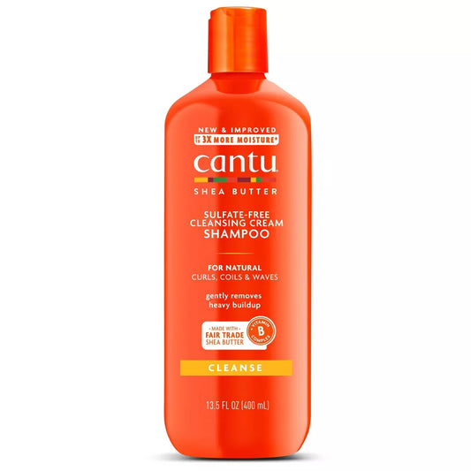Cantu Shea Butter Cleansing Cream Shampoo For Natural Curls, Coils And Waves Cleanse 13.5oz
