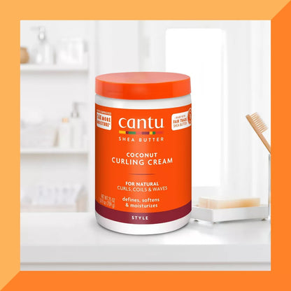 Cantu Shea Butter Coconut Curling Cream Salon Size 25oz