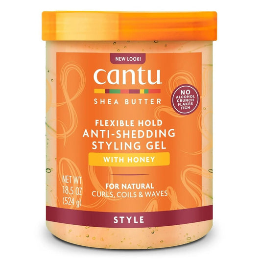 Cantu Shea Butter Flexible Hold Anti-Shedding Styling Gel With Honey 18.5oz