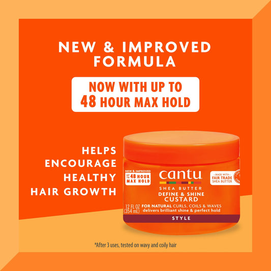Cantu Shea Butter For Natural Hair Define And Shine Custard 12oz