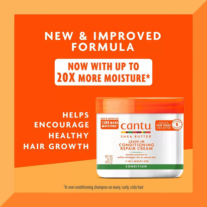 Cantu Shea Butter Leave-In Conditioning Repair Hair Cream 16oz