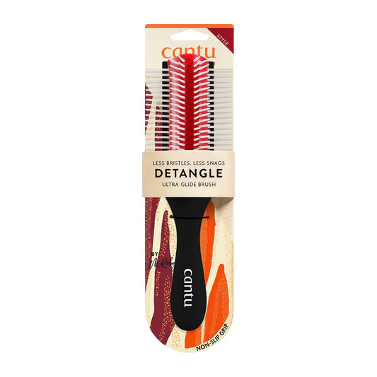 Cantu Ultra Glide Detangling Brush For Thick And Curly Hair