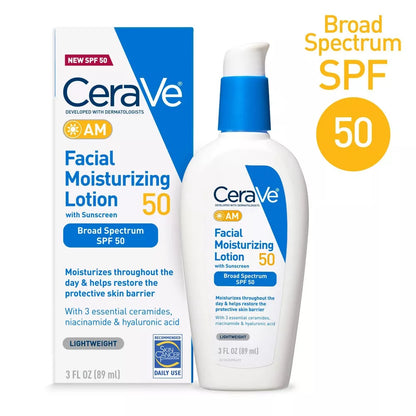 CeraVe AM Facial Moisturizing Lotion SPF 50