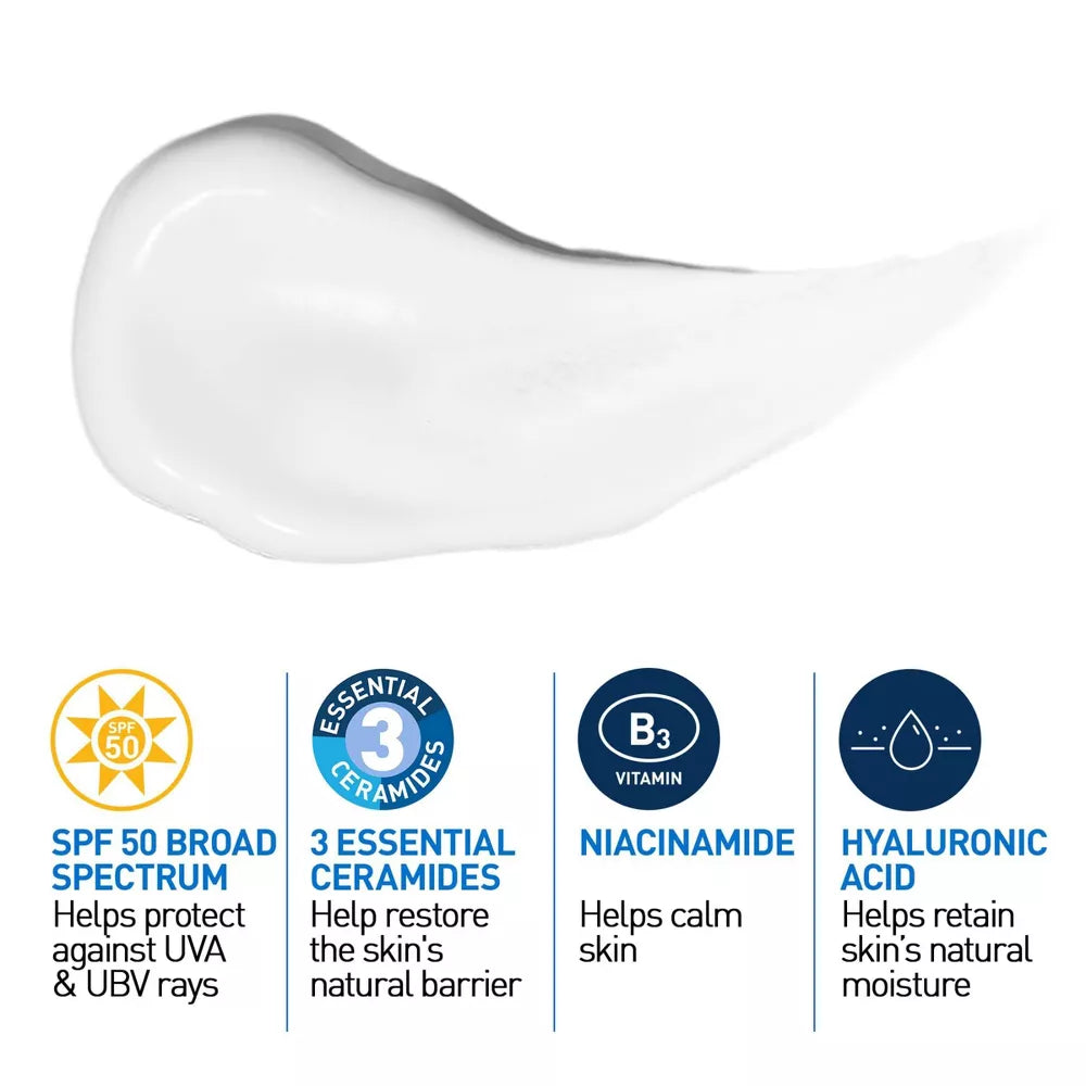 CeraVe AM Facial Moisturizing Lotion SPF 50