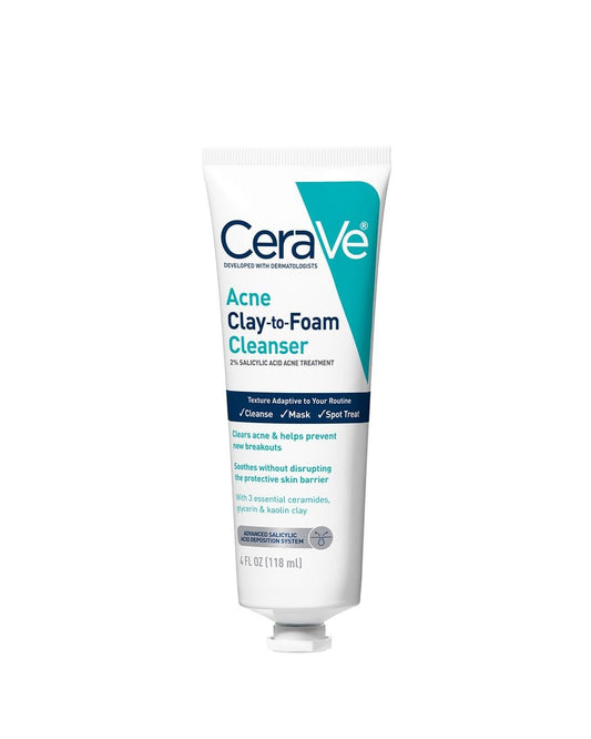 CeraVe Acne Clay-To-Foam Cleanser
