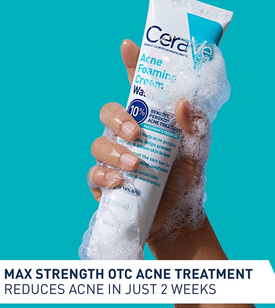 CeraVe Acne Foaming Cream Cleanser 4%