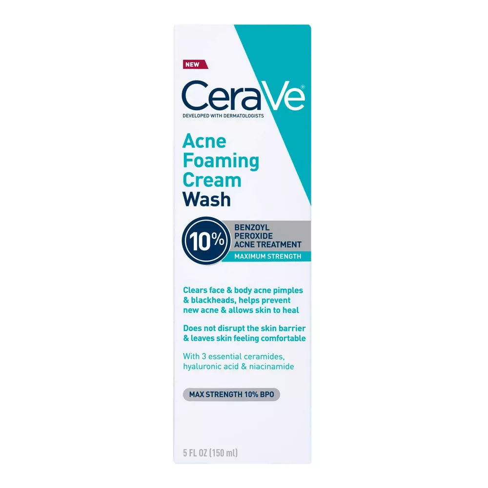 CeraVe Acne Foaming Cream Cleanser BPO 10%