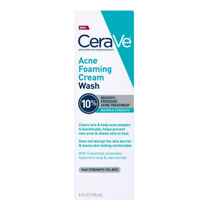 CeraVe Acne Foaming Cream Cleanser BPO 10%