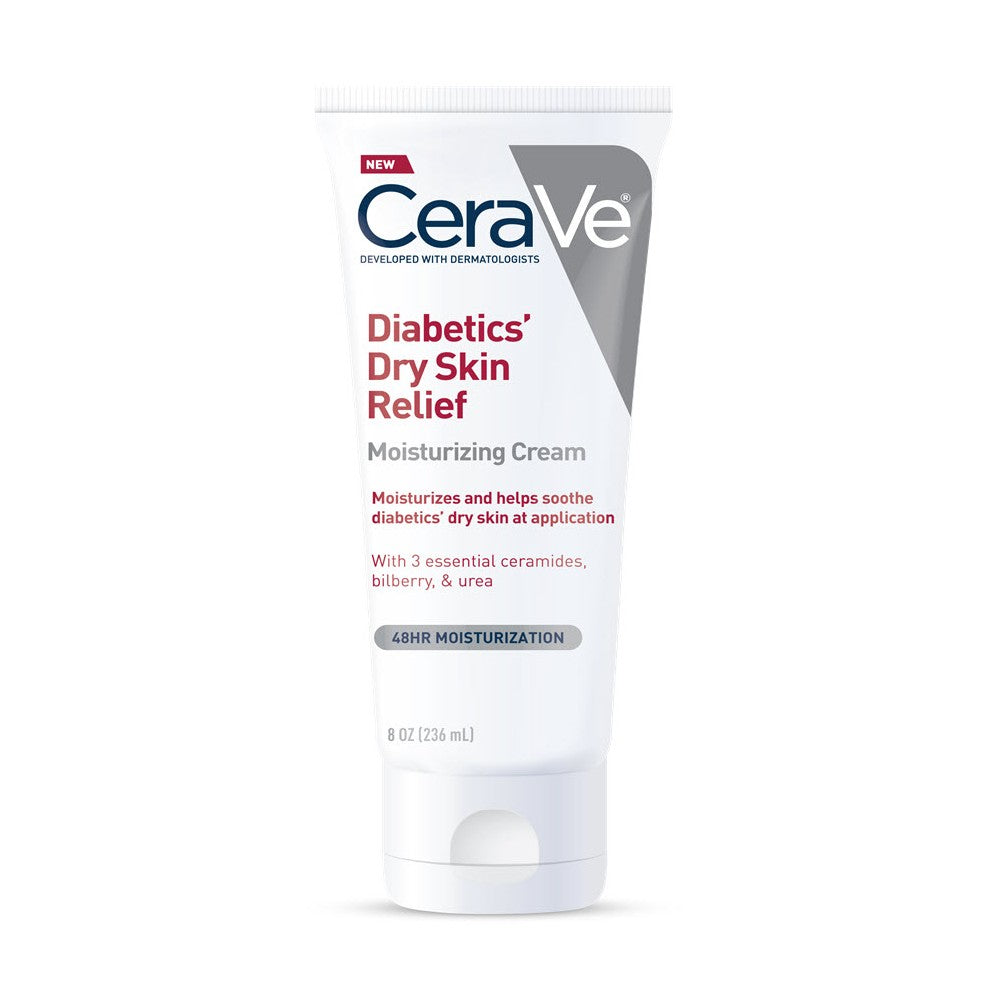 CeraVe كريم ترطيب لتخفيف جفاف الجلد لمرضى السكري