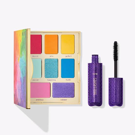 TARTE High Performance Naturals LET IT RAIN-BOW EYE PALETTE and MASCARA NIB