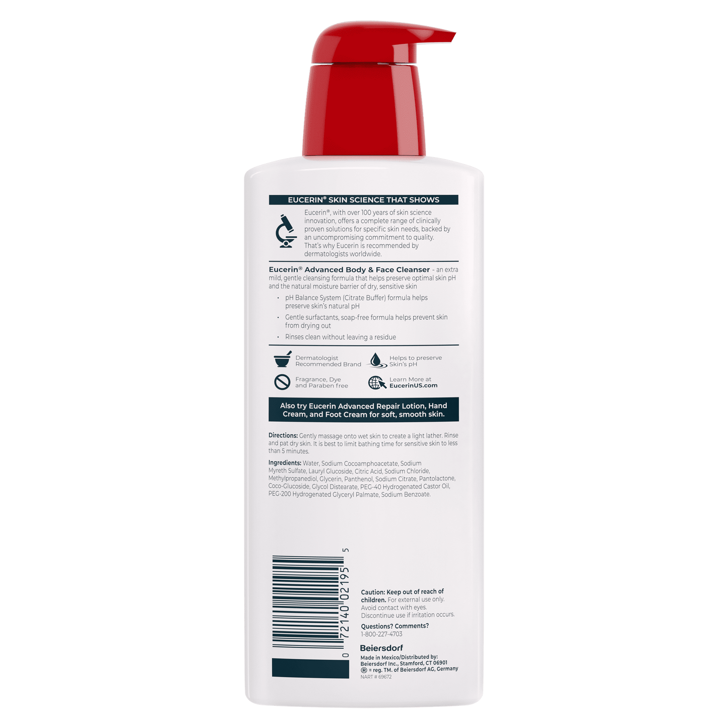 Eucerin Advanced Cleansing Body Wash 16.9oz - 4