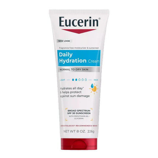 Eucerin Daily Hydration Cream W/ SPF 30 8oz