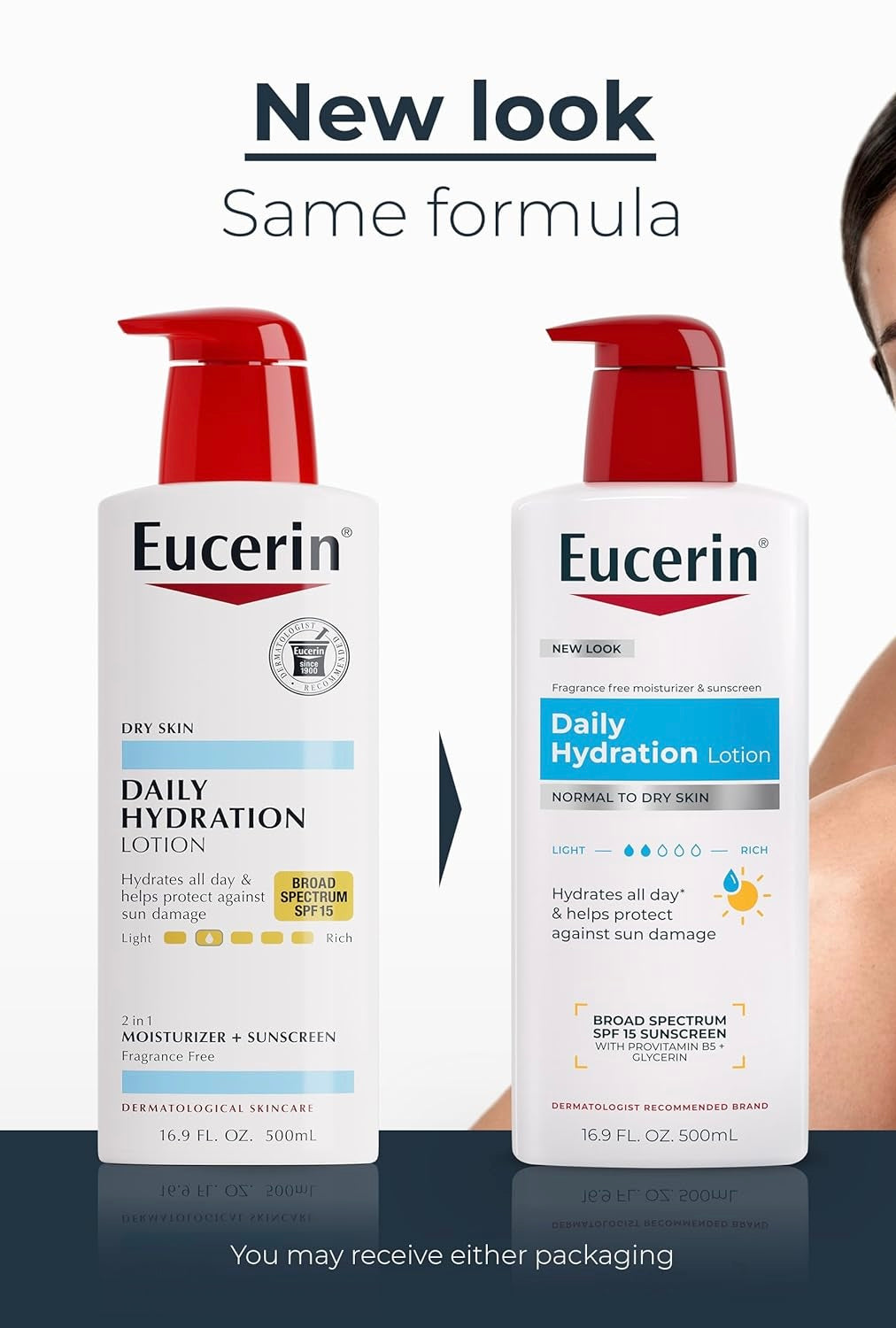 Eucerin Daily Protection Moisturizing Body Lotion SPF 15 ..