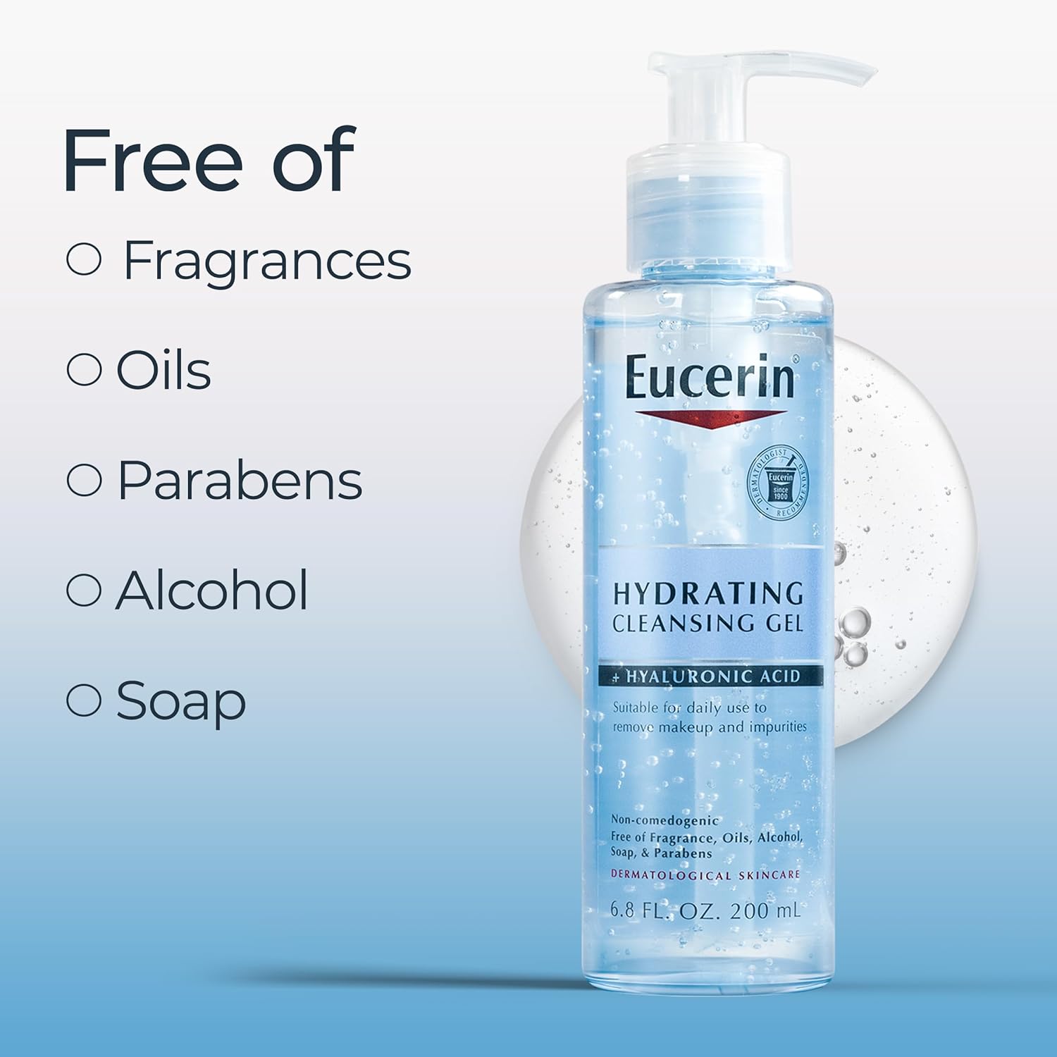 Eucerin Gentle Cleansing Hydrating Cleansing Gel - 3