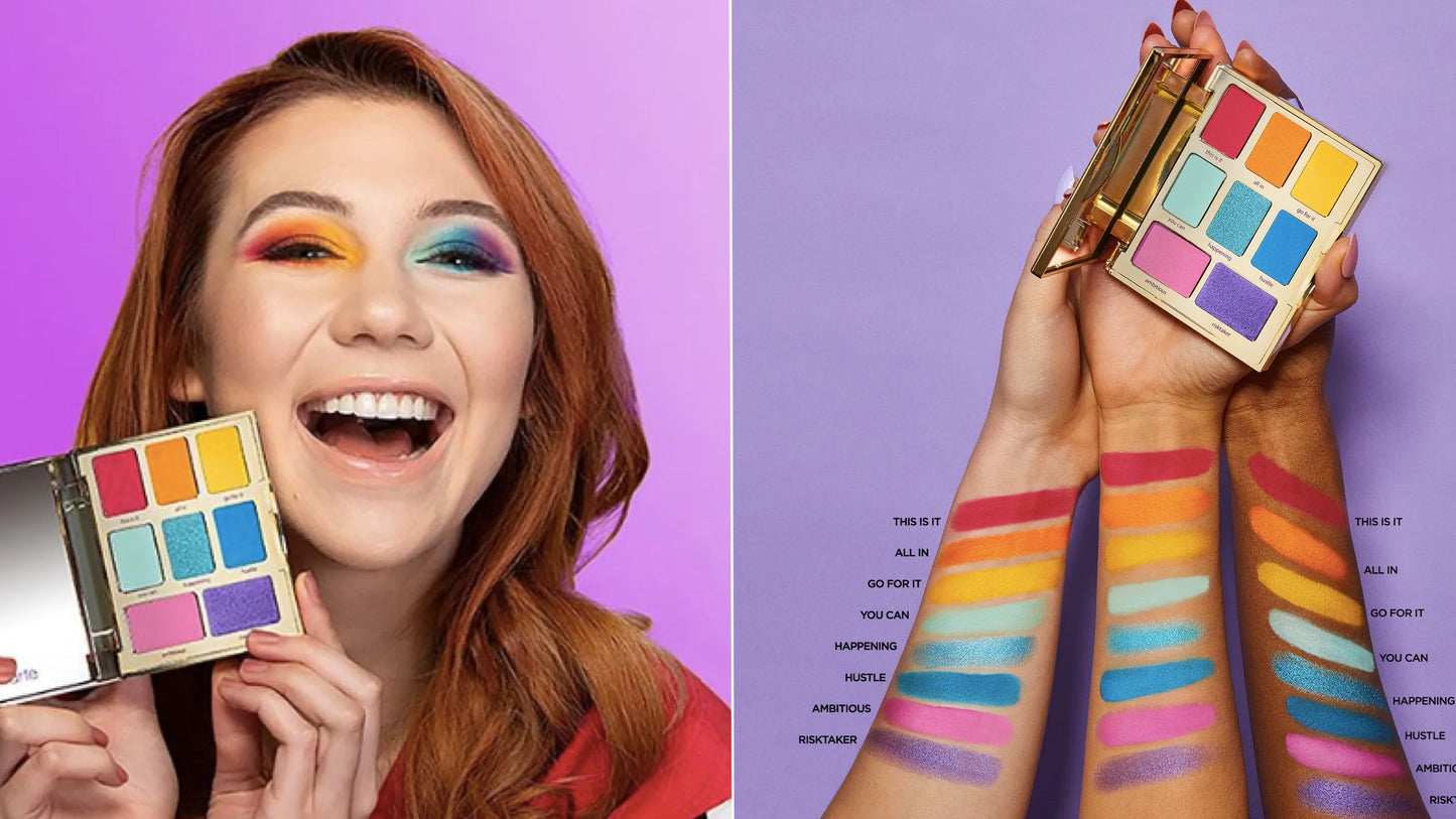 TARTE High Performance Naturals LET IT RAIN-BOW EYE PALETTE and MASCARA NIB