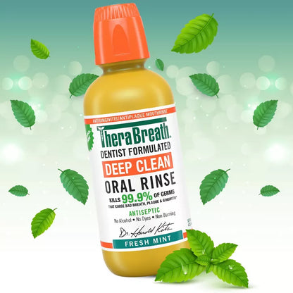 TheraBreath Deep Clean Mouthwash - Fresh Mint -