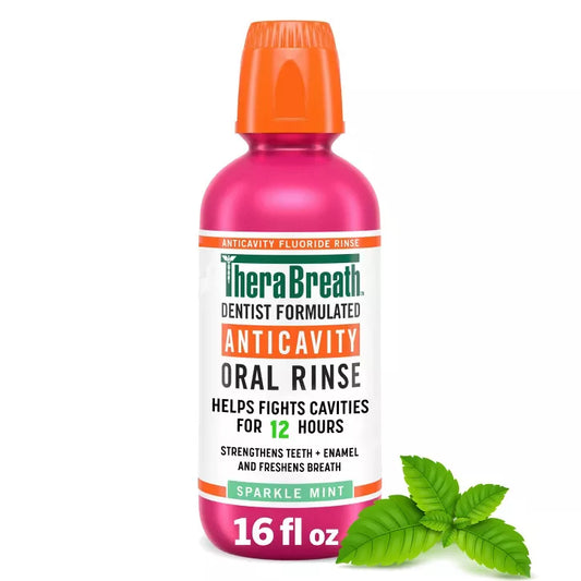 TheraBreath Anticavity Fluoride Mouthwash - Sparkle Mint