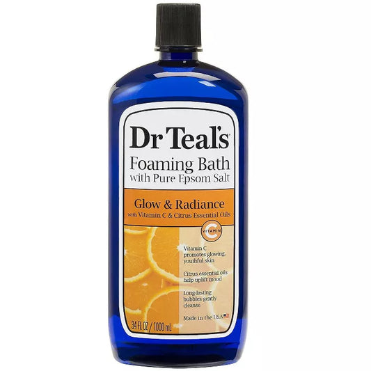 Dr Teals Foaming Bath With Glow and Radiance With Vitamin C and Citrus