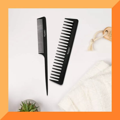 Cantu Style Carbon Fiber Combs 2Ct