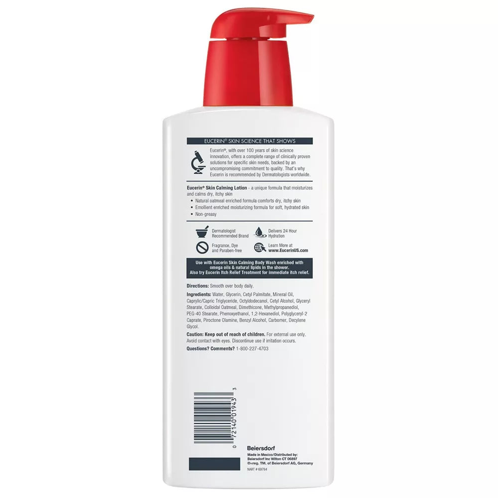 Eucerin Skin Calming Itch Soothing Lotion 16.9oz