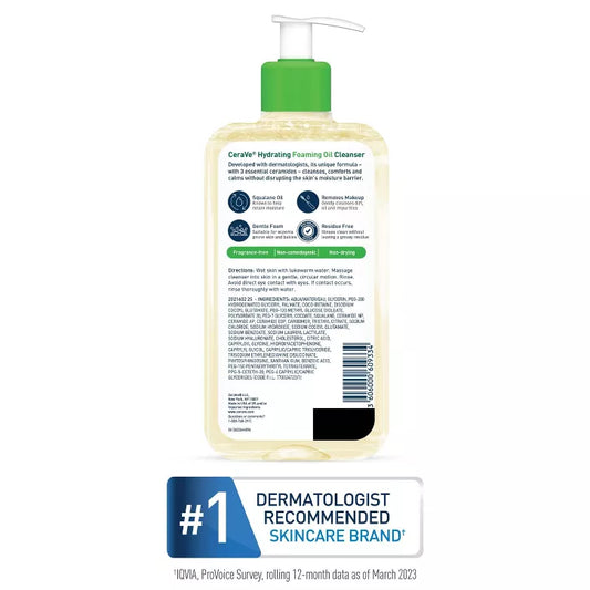 CeraVe Hydrating Foaming Oil Cleanser -
