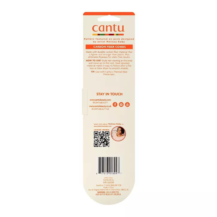 Cantu Style Carbon Fiber Combs 2Ct