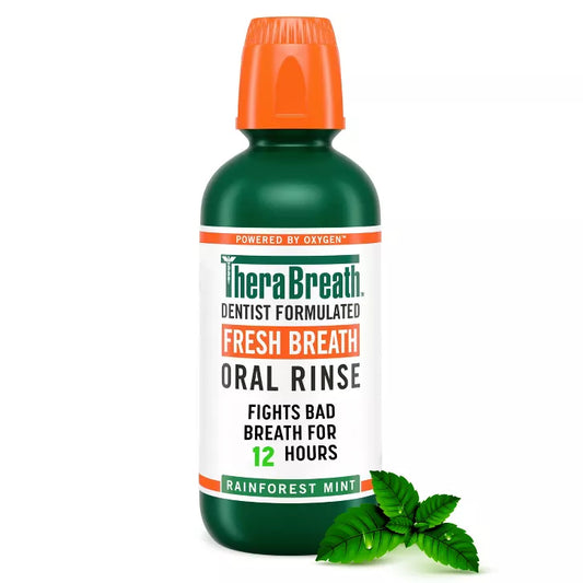 TheraBreath Fresh Breath Mouthwash Alcohol-Free - Rainforest Mint