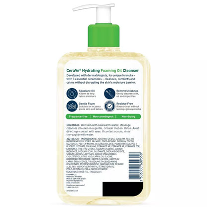 CeraVe Hydrating Foaming Oil Cleanser -