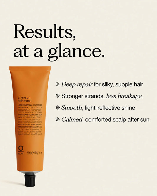 O Way Ater sun Hair Mask – Deep Repair, Pure Radiance