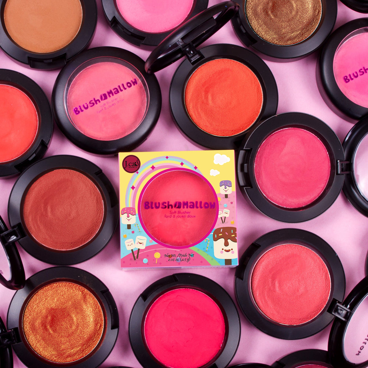 J. Cat Blush Mallow Soft Blusher - BLM112 TUTTI FLUFFY 1