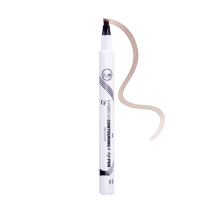 J. Cat Eyebrow Contouring 4-Tip Pen - ETP102 Brown