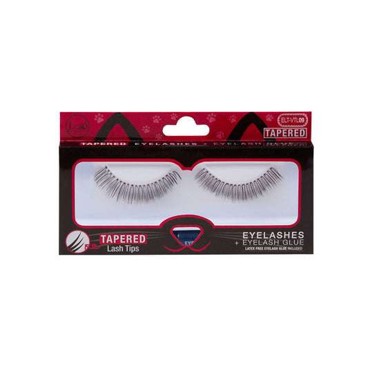 J. Cat Tapered Lashes With Glue - ELT-VTL09